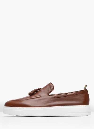 Ανδρικά Μοκασίνια Waxy2.Polaris Καφέ Δέρμα Sebago