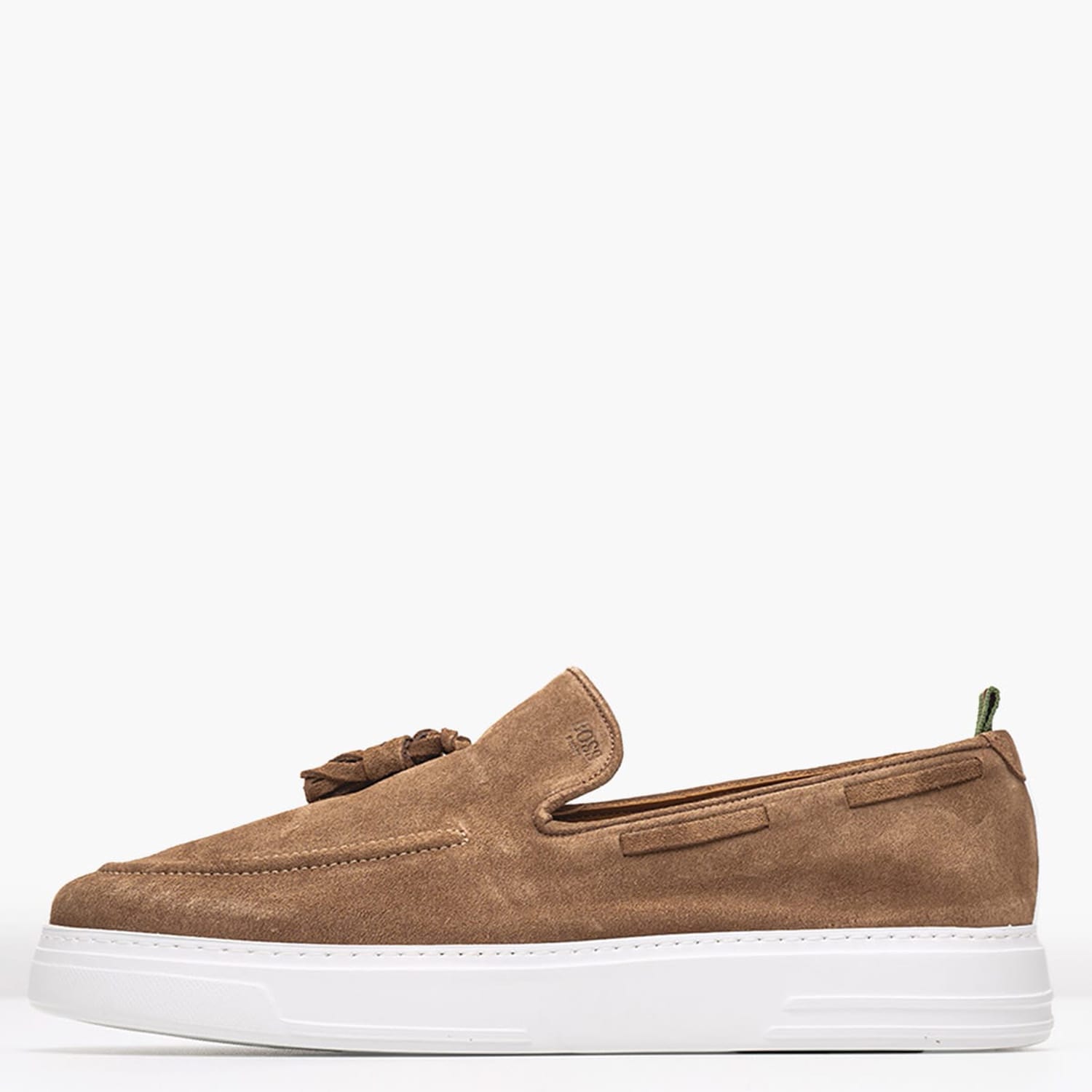 Ανδρικά Μοκασίνια B7686 Ταμπά Δέρμα Καστόρι Boss shoes