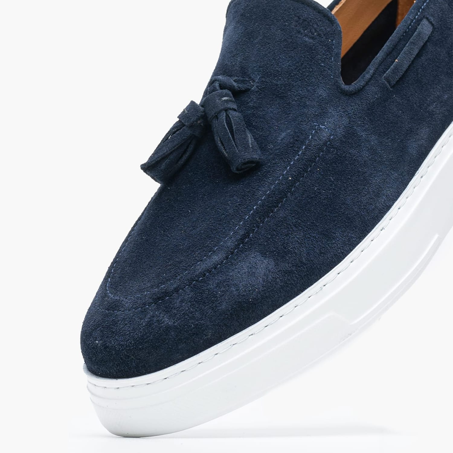 Men Moccasins B7686 Blue Buckskin Boss shoes