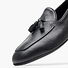 Men Moccasins B7730 Black Leather Boss shoes