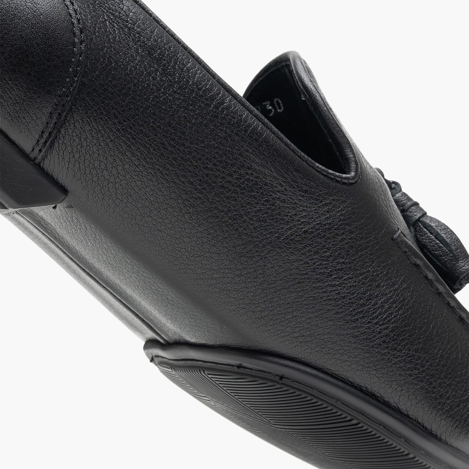 Men Moccasins B7730 Black Leather Boss shoes