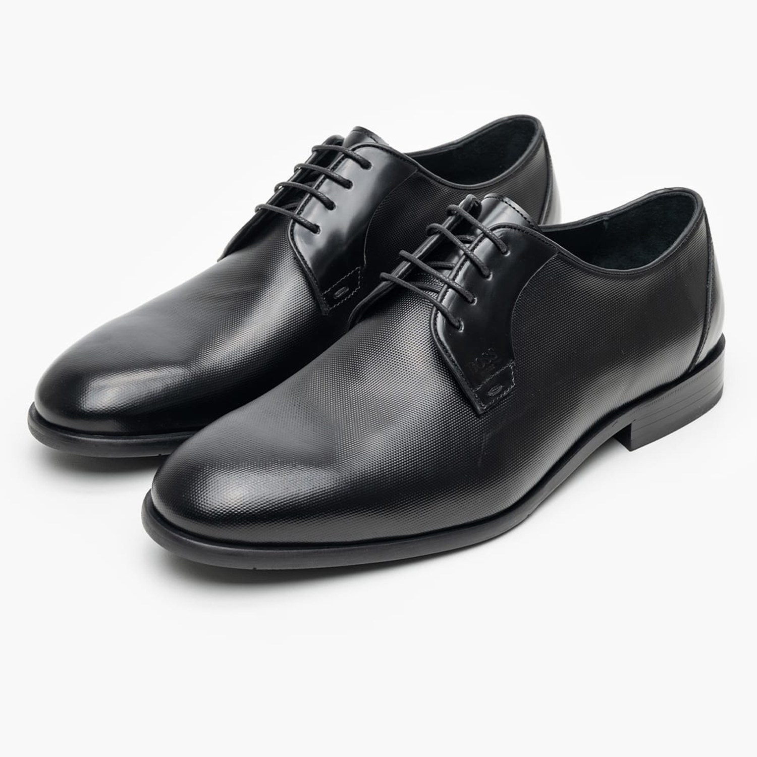 Ανδρικά Παπούτσια Δετά B7733.Point Μαύρο Δέρμα Boss shoes Ανδρικά Παπούτσια Δετά B7733.Point Μαύρο Δέρμα Boss shoes