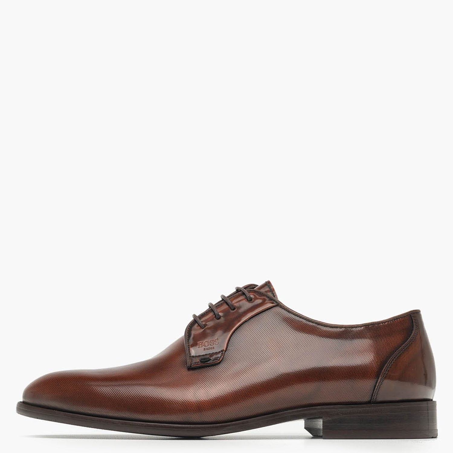 Ανδρικά Παπούτσια Δετά B7733.Point Ταμπά Δέρμα Boss shoes