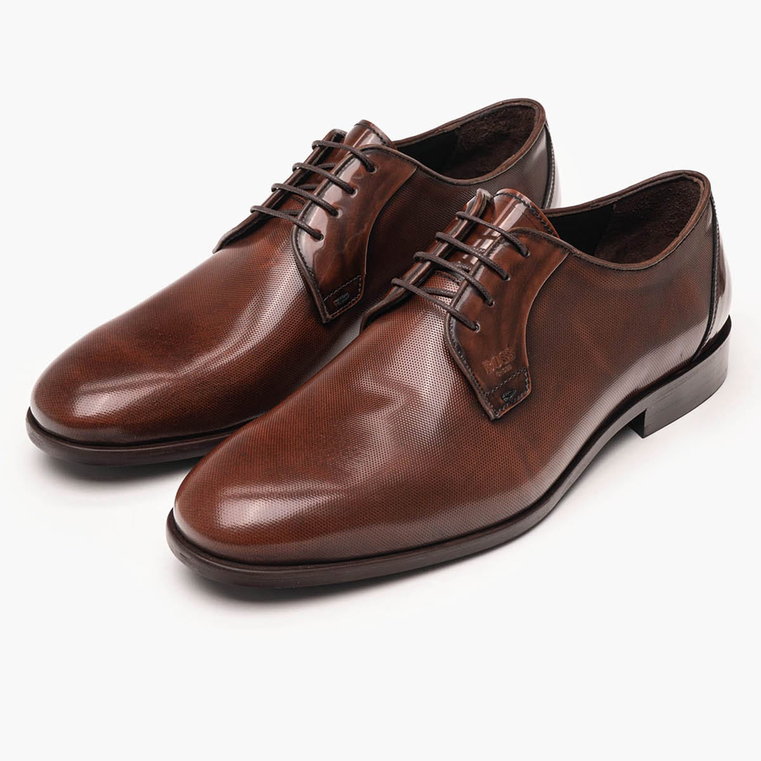 Ανδρικά Παπούτσια Δετά B7733.Point Ταμπά Δέρμα Boss shoes Ανδρικά Παπούτσια Δετά B7733.Point Ταμπά Δέρμα Boss shoes