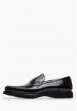 Ανδρικά Μοκασίνια B7745 Μπορντό Δέρμα Boss shoes