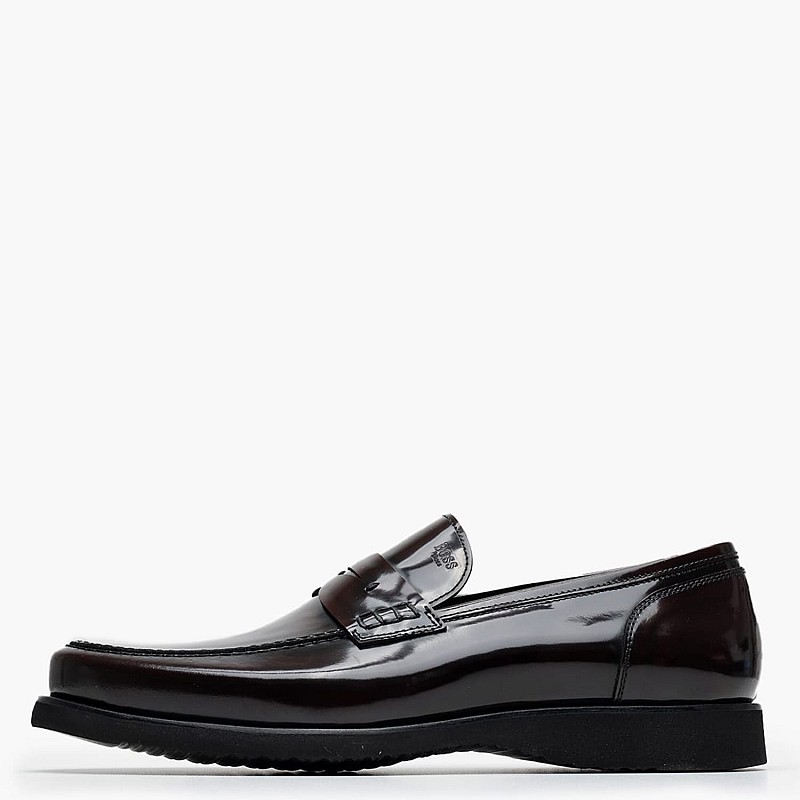 Men Moccasins B7745 Bordo Leather Boss shoes