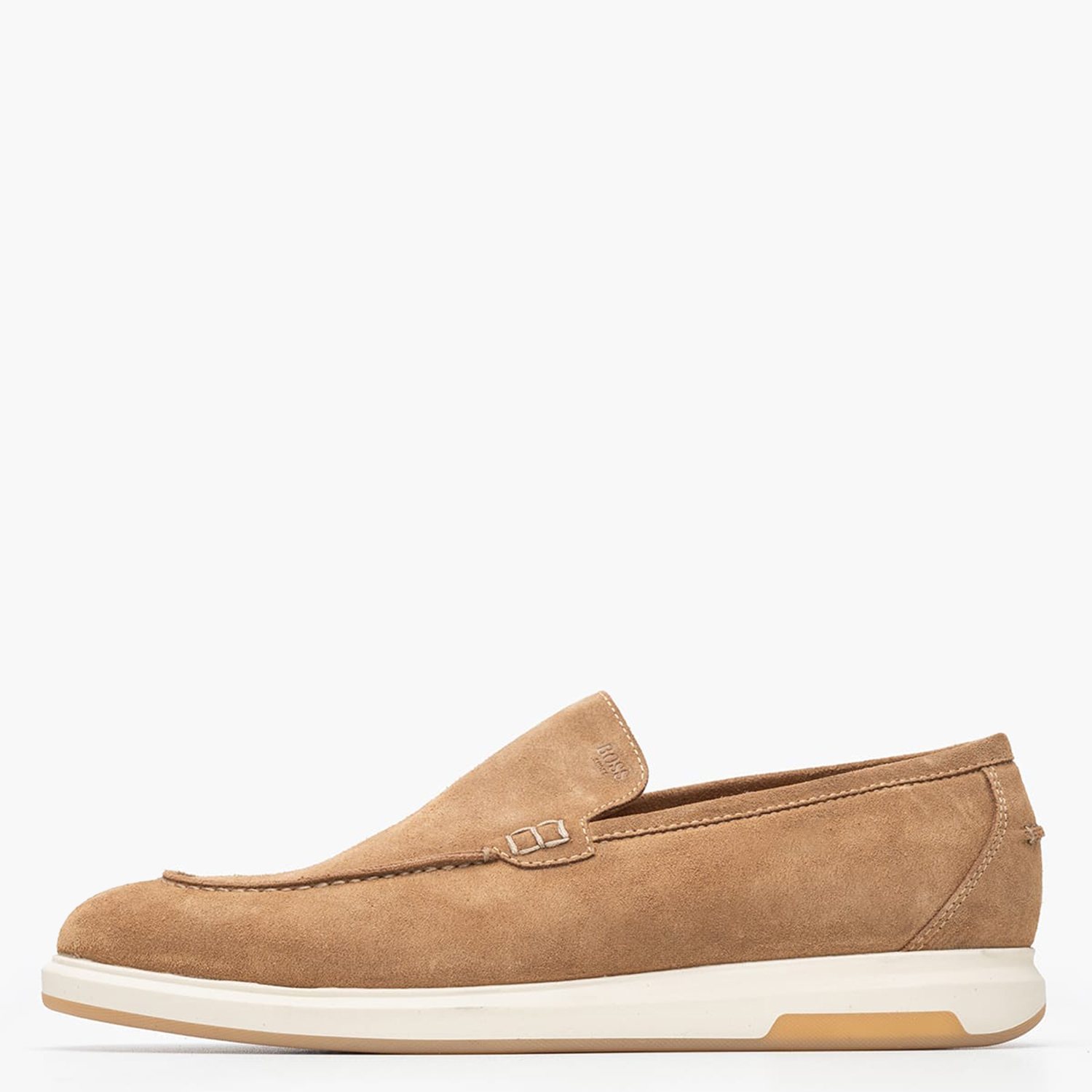Ανδρικά Μοκασίνια B7762 Ταμπά Δέρμα Καστόρι Boss shoes