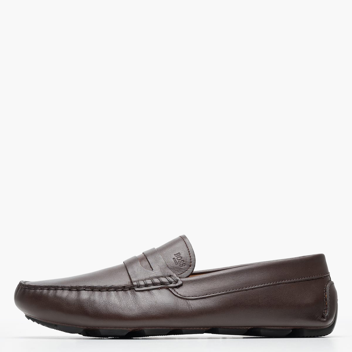Ανδρικά Μοκασίνια B7768 Καφέ Δέρμα Boss shoes
