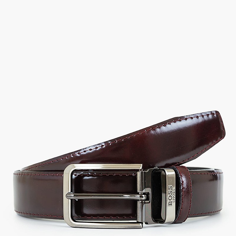 Ανδρικές Ζώνες BB007 Μπορντό Δέρμα Boss shoes