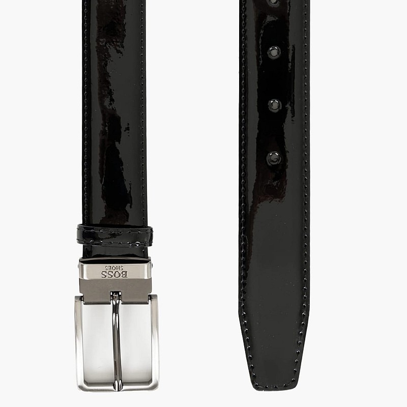 Ανδρικές Ζώνες BB008 Μαύρο Δέρμα Λουστρίνι Boss shoes