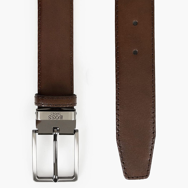 Men Belts BB010 Brown Leather Boss shoes