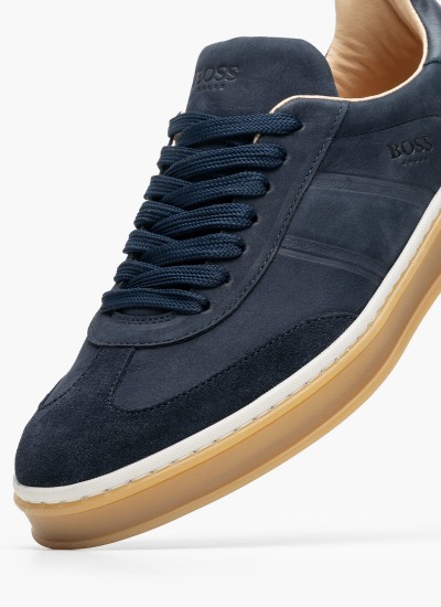Ανδρικές Ζώνες ZB010 Μπλε Δέρμα Λουστρίνι Boss shoes
