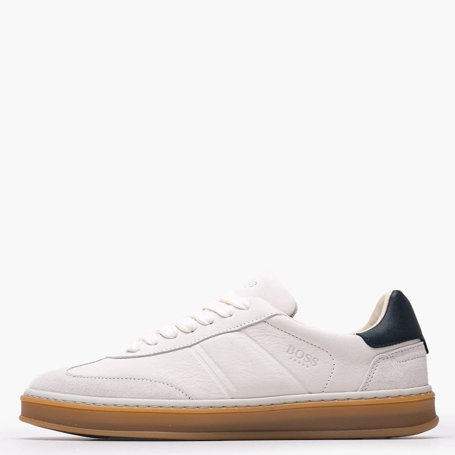 Ανδρικά Παπούτσια Casual BC110.A Άσπρο Δέρμα Boss shoes