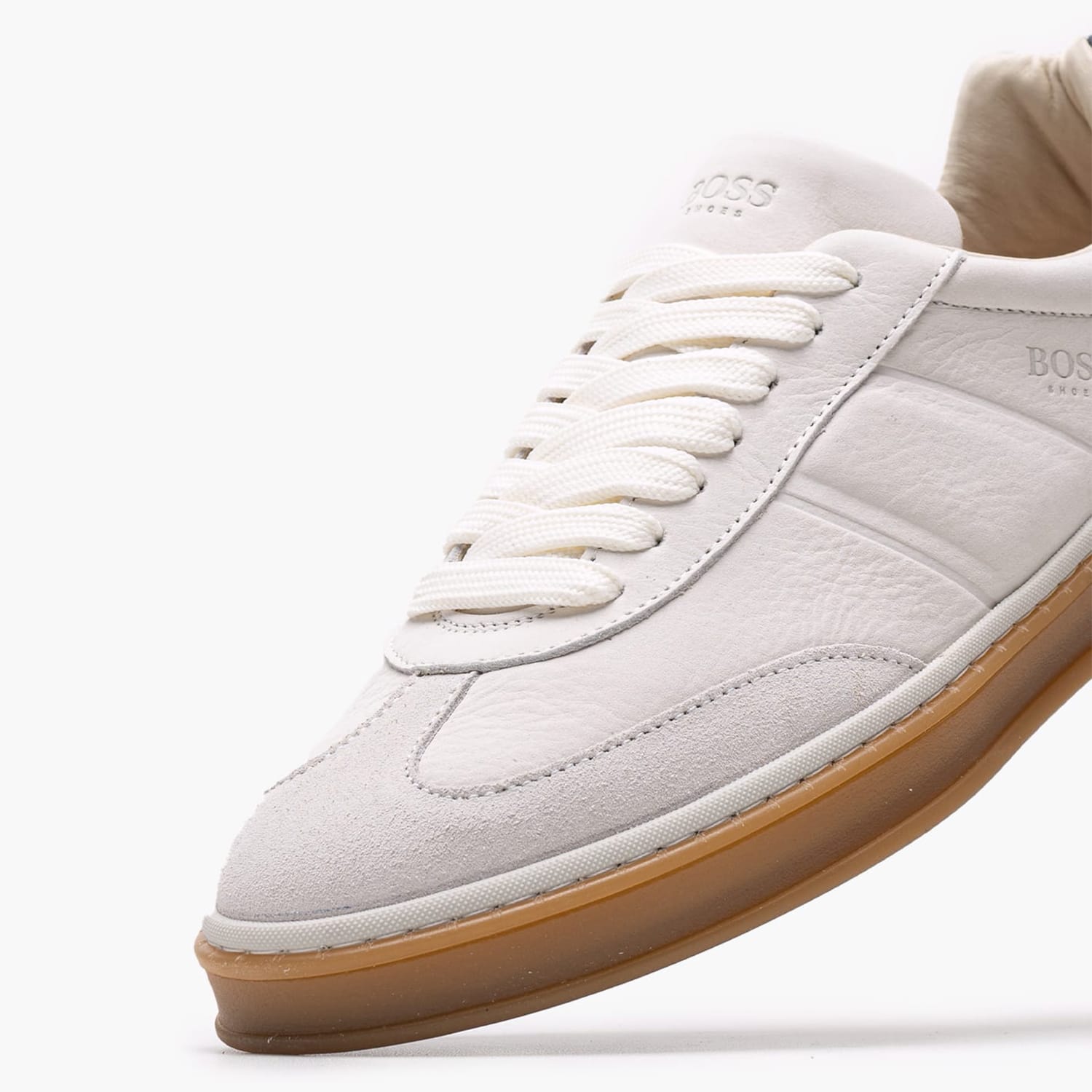 Ανδρικά Παπούτσια Casual BC110.A Άσπρο Δέρμα Boss shoes