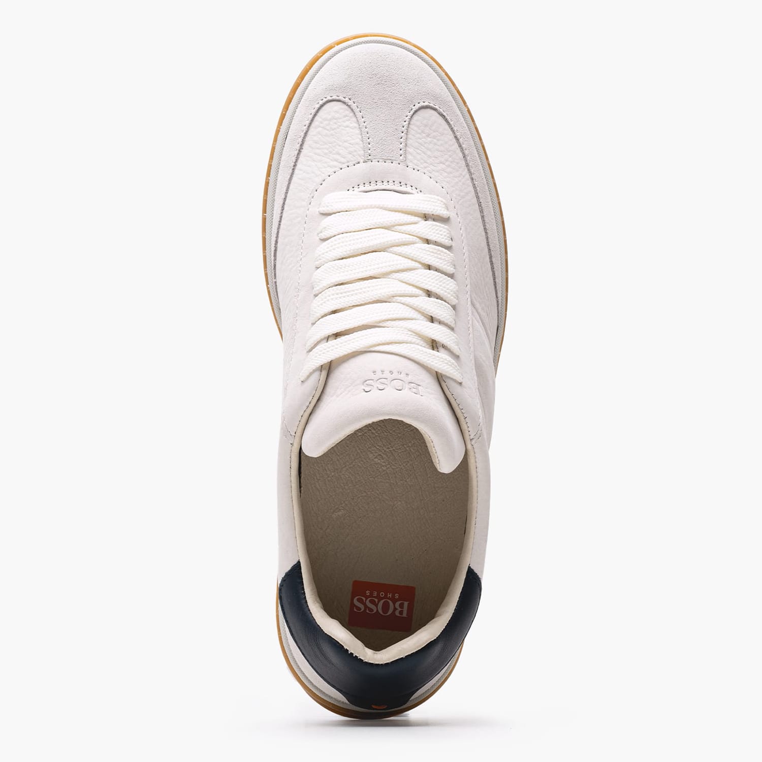 Ανδρικά Παπούτσια Casual BC110.A Άσπρο Δέρμα Boss shoes