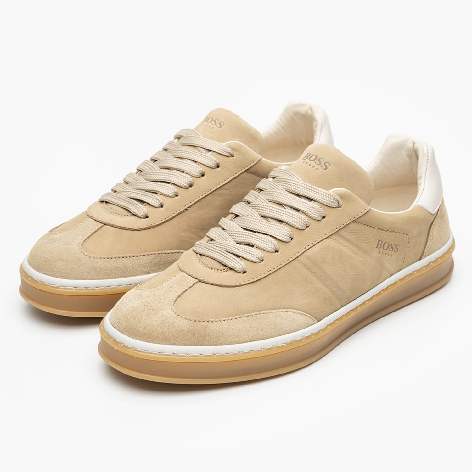 Ανδρικά Παπούτσια Casual BC110.A Μπεζ Δέρμα Boss shoes Ανδρικά Παπούτσια Casual BC110.A Μπεζ Δέρμα Boss shoes