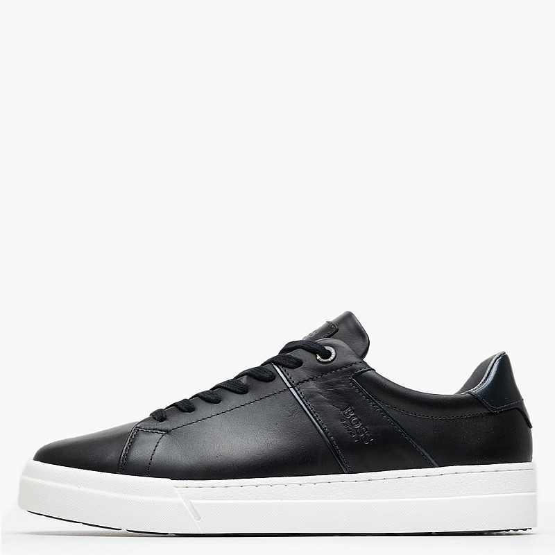 Ανδρικά Παπούτσια Casual BC121 Μαύρο Δέρμα Boss shoes