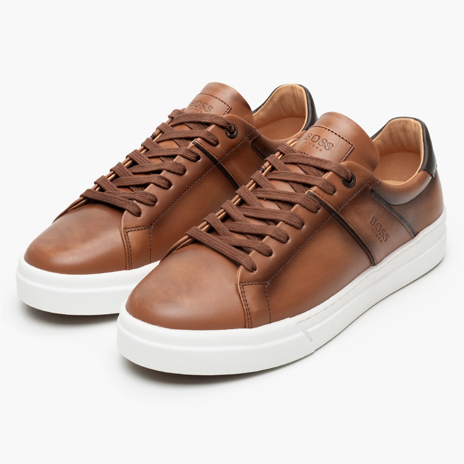 Ανδρικά Παπούτσια Casual BC121 Ταμπά Δέρμα Boss shoes Ανδρικά Παπούτσια Casual BC121 Ταμπά Δέρμα Boss shoes
