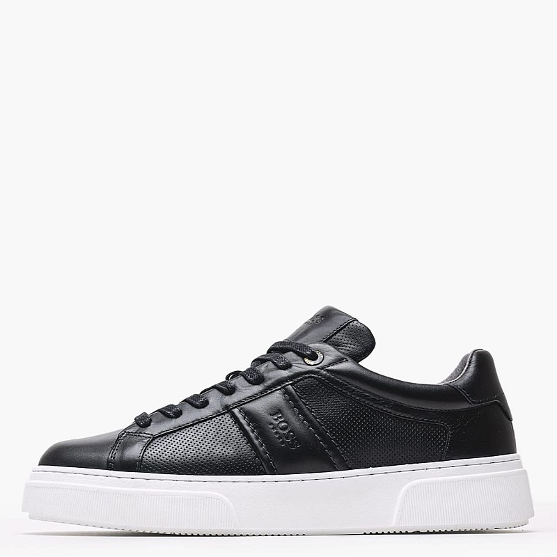 Ανδρικά Παπούτσια Casual BC340 Μαύρο Δέρμα Boss shoes