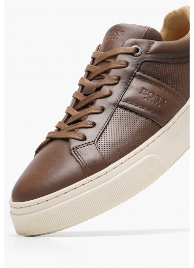 Ανδρικά Παπούτσια Casual BC340 Ταμπά Δέρμα Boss shoes