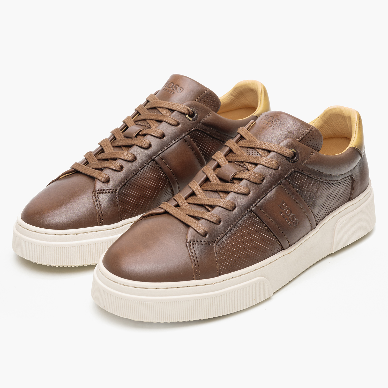 Ανδρικά Παπούτσια Casual BC340 Ταμπά Δέρμα Boss shoes Ανδρικά Παπούτσια Casual BC340 Ταμπά Δέρμα Boss shoes