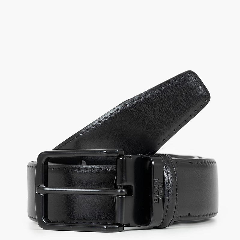 Ανδρικές Ζώνες BB001.B Μαύρο Δέρμα Boss shoes