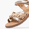 Kids Flip Flops & Sandals Betty.Or Gold Leather Kickers Kids Flip Flops & Sandals Betty.Or Gold Leather Kickers