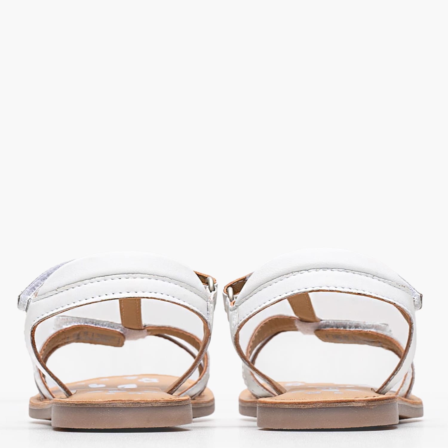 Kids Flip Flops & Sandals Diamanto.B White Leather Kickers Kids Flip Flops & Sandals Diamanto.B White Leather Kickers