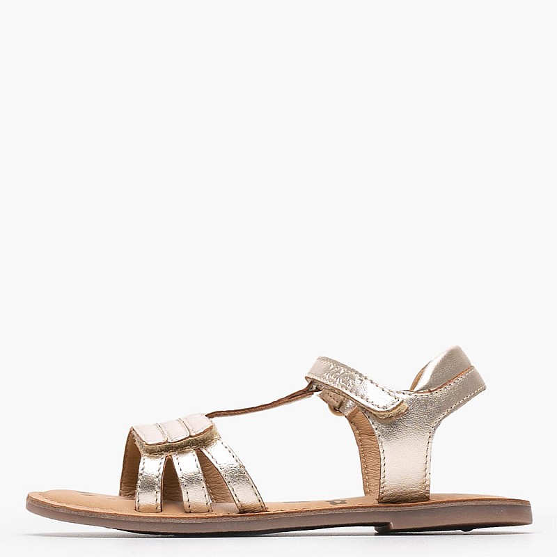Kids Flip Flops & Sandals Diamanto.Or Gold Leather Kickers