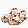 Kids Flip Flops & Sandals Diamanto.Or Gold Leather Kickers Kids Flip Flops & Sandals Diamanto.Or Gold Leather Kickers