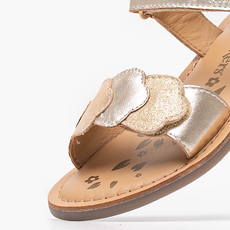 Kids Flip Flops & Sandals Dyastar.Or Gold Leather Kickers