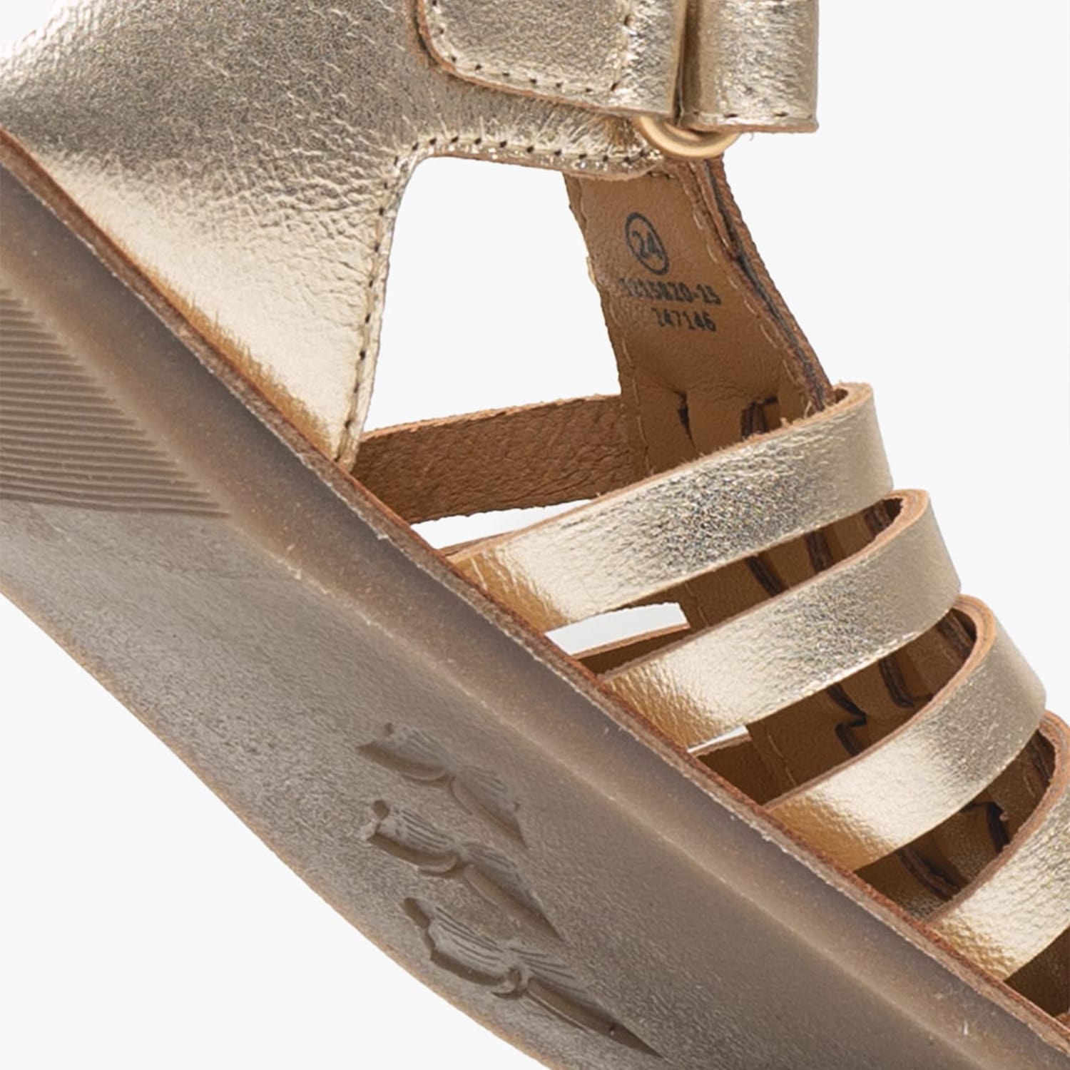 Kids Flip Flops & Sandals Kick.Dilola Gold Leather Kickers Kids Flip Flops & Sandals Kick.Dilola Gold Leather Kickers
