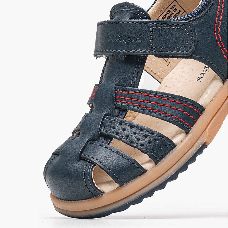 Kids Flip Flops & Sandals Platiback Blue Leather Kickers