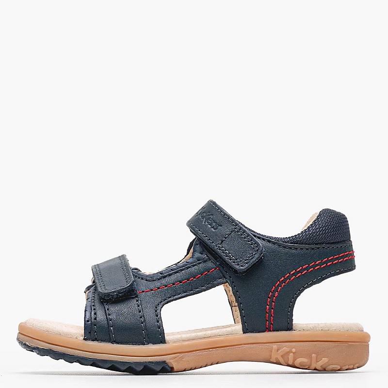 Kids Flip Flops & Sandals Platino Blue Leather Kickers