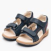 Kids Flip Flops & Sandals Platino Blue Leather Kickers Kids Flip Flops & Sandals Platino Blue Leather Kickers