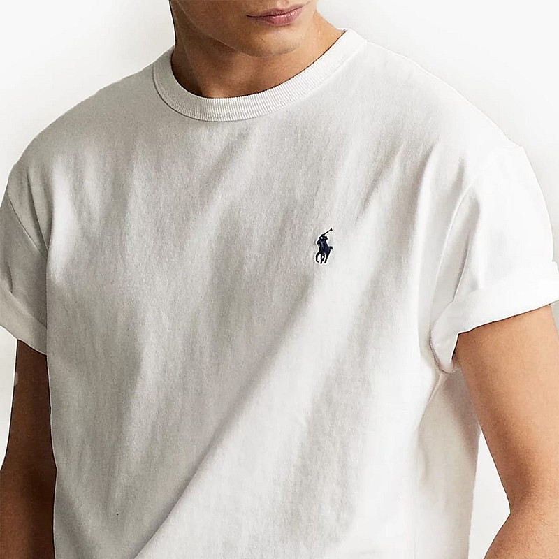 Men T-Shirts Core.Season White Cotton Ralph Lauren