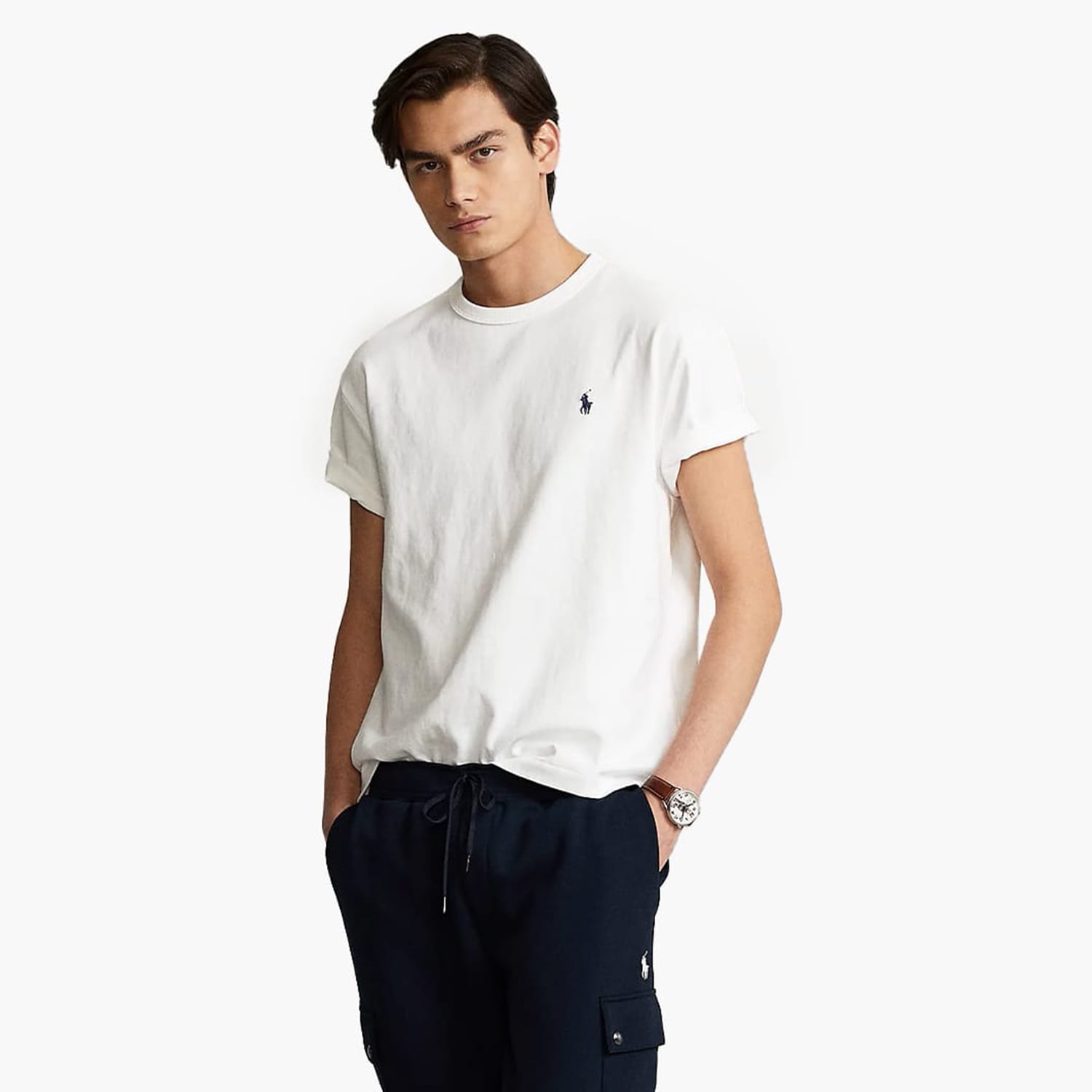 Ανδρικές Μπλούζες Core.Season Άσπρο Βαμβάκι Ralph Lauren Ανδρικές Μπλούζες Core.Season Άσπρο Βαμβάκι Ralph Lauren