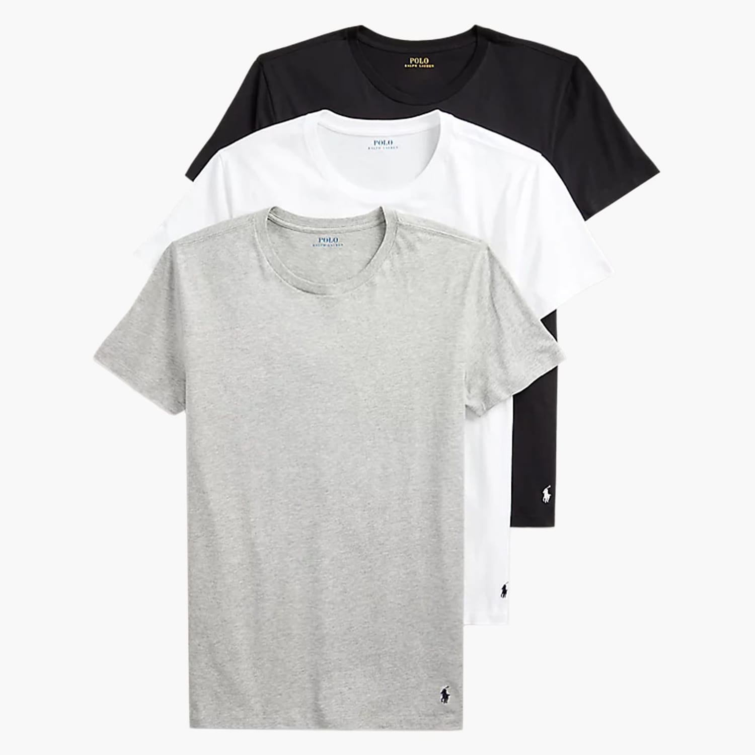 Ανδρικές Μπλούζες Crew.3Pack Multi Βαμβάκι Ralph Lauren