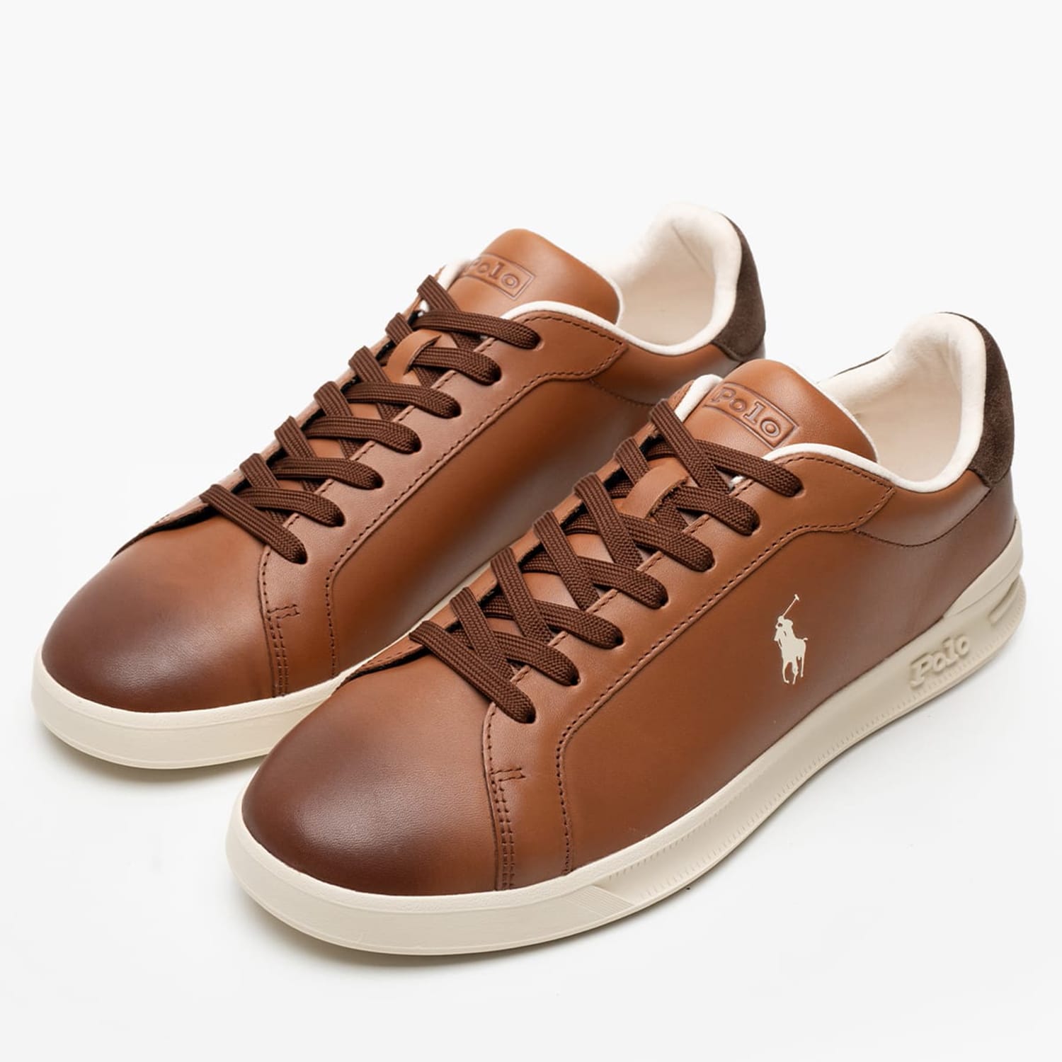 Ανδρικά Παπούτσια Casual Crt2.Hrt Ταμπά Δέρμα Ralph Lauren Ανδρικά Παπούτσια Casual Crt2.Hrt Ταμπά Δέρμα Ralph Lauren