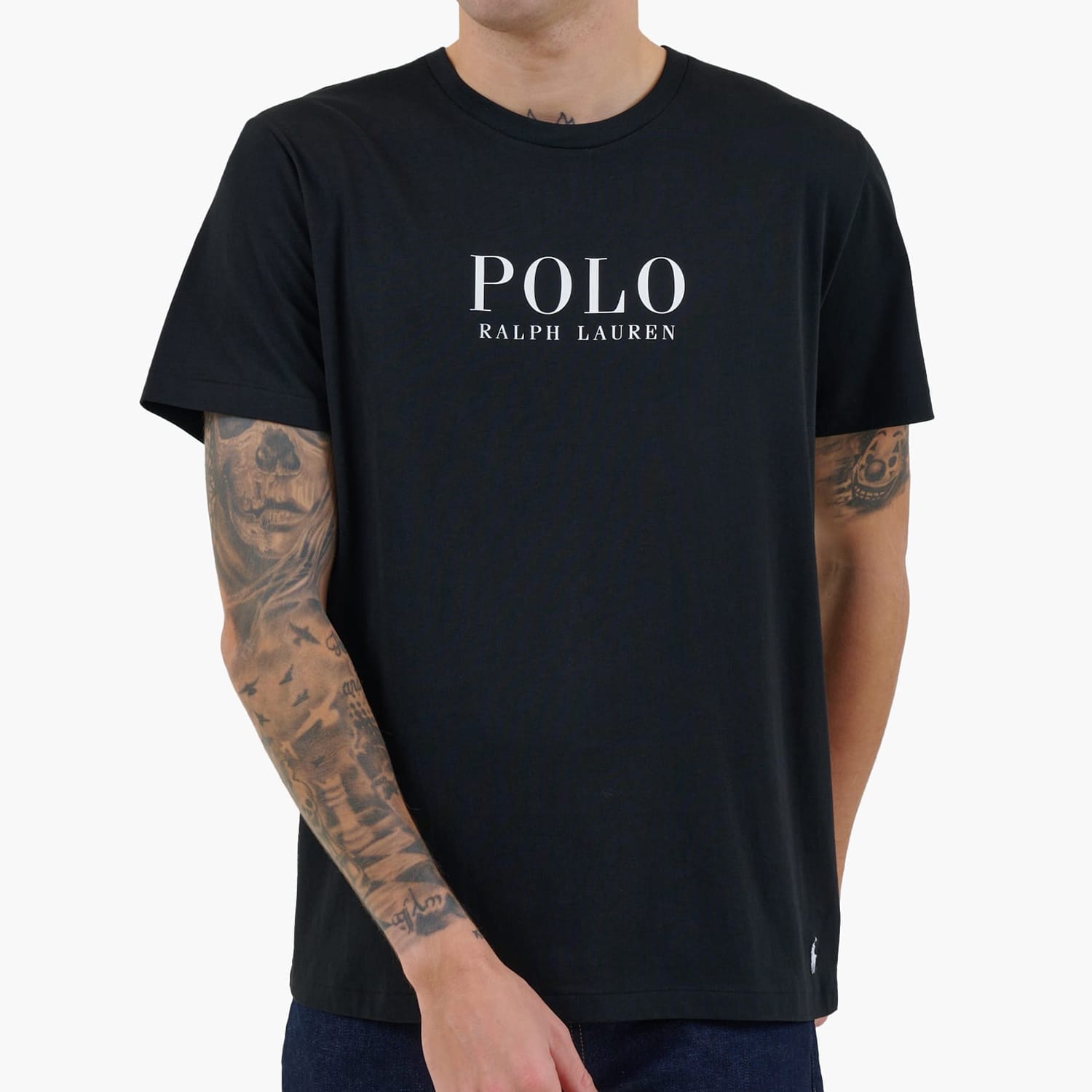 Ανδρικές Μπλούζες Fall.Crew Μαύρο Βαμβάκι Ralph Lauren