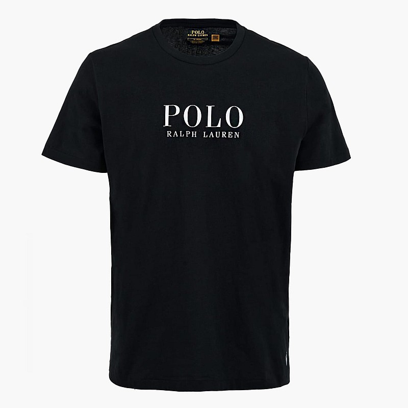 Men T-Shirts Fall.Crew Black Cotton Ralph Lauren