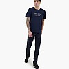 Men T-Shirts Fall.Crew DarkBlue Cotton Ralph Lauren