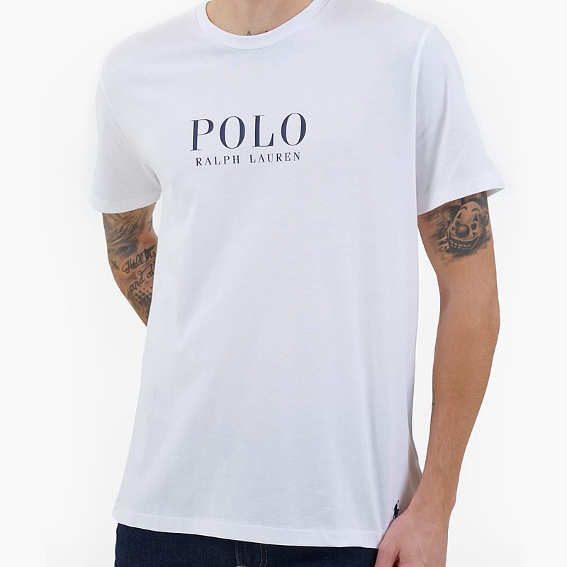 Men T-Shirts Fall.Crew White Cotton Ralph Lauren