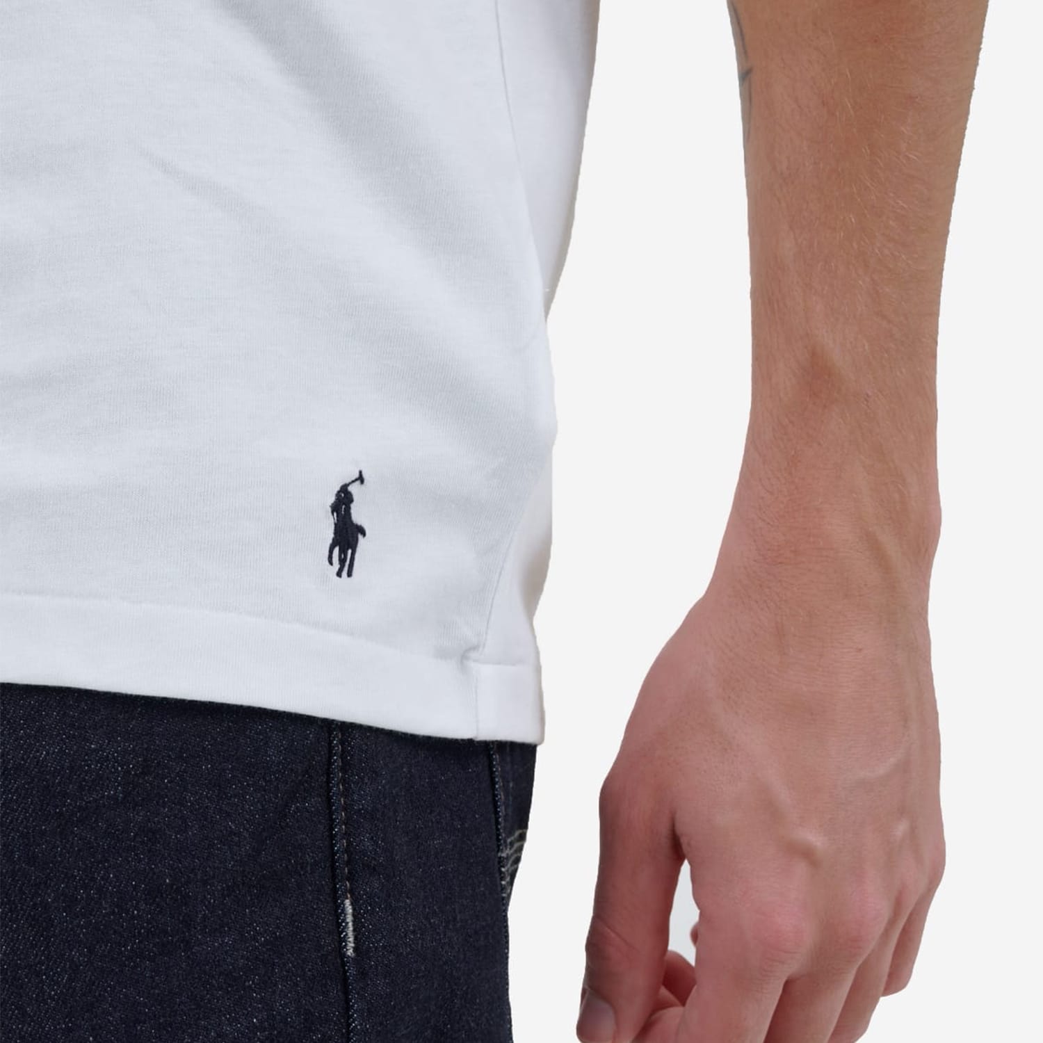 Ανδρικές Μπλούζες Fall.Crew Άσπρο Βαμβάκι Ralph Lauren Ανδρικές Μπλούζες Fall.Crew Άσπρο Βαμβάκι Ralph Lauren