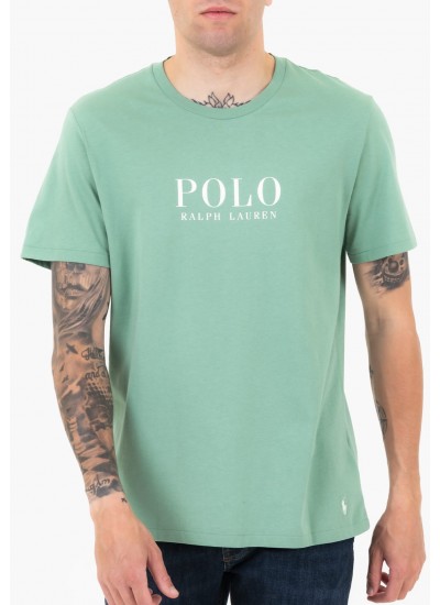 Ανδρικές Μπλούζες Ls.Crew.Top Άσπρο Βαμβάκι Ralph Lauren