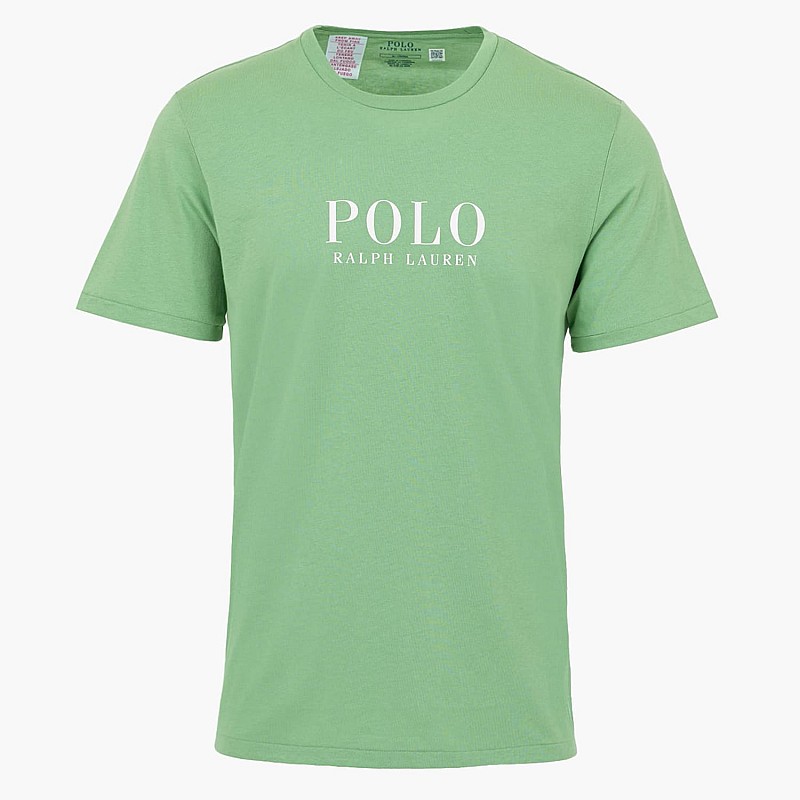 Men T-Shirts Fall.Crew Green Cotton Ralph Lauren