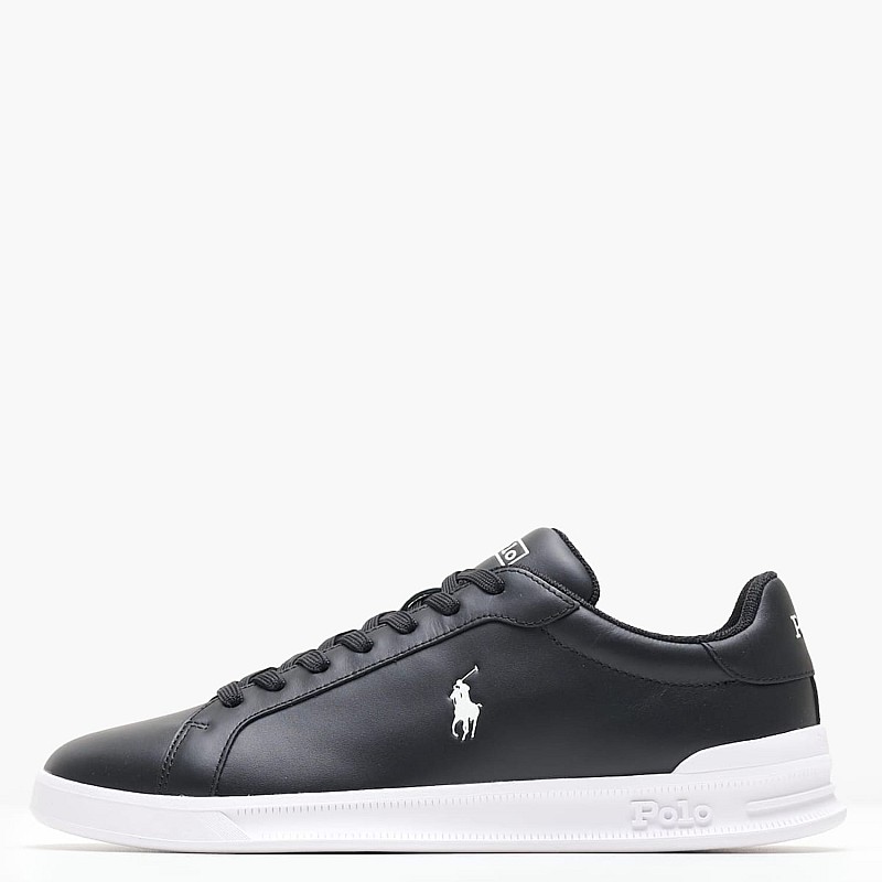 Ανδρικά Παπούτσια Casual Hrt.Toplace Μαύρο Δέρμα Ralph Lauren