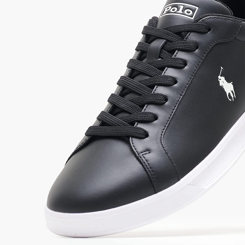 Ανδρικά Παπούτσια Casual Hrt.Toplace Μαύρο Δέρμα Ralph Lauren