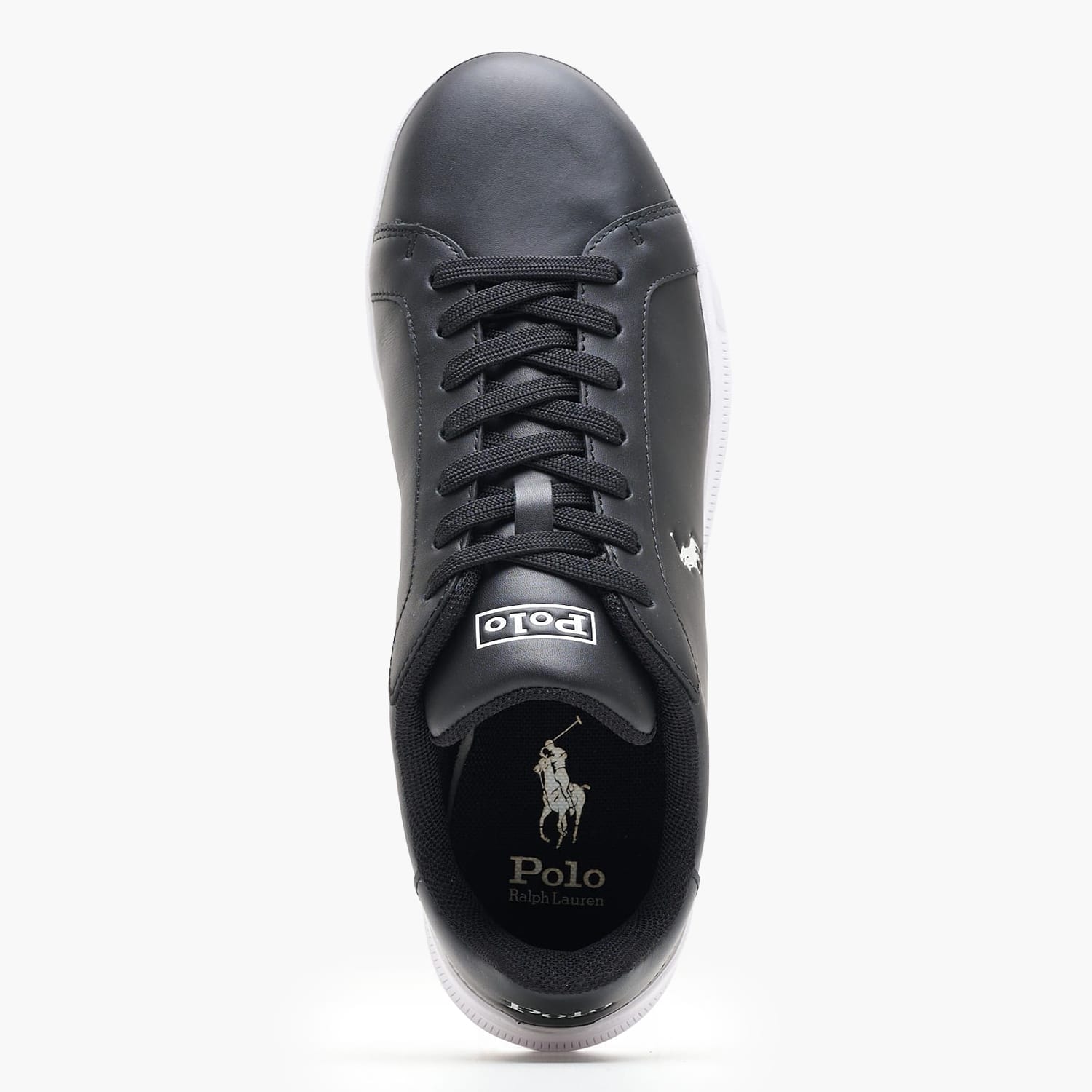 Ανδρικά Παπούτσια Casual Hrt.Toplace Μαύρο Δέρμα Ralph Lauren Ανδρικά Παπούτσια Casual Hrt.Toplace Μαύρο Δέρμα Ralph Lauren