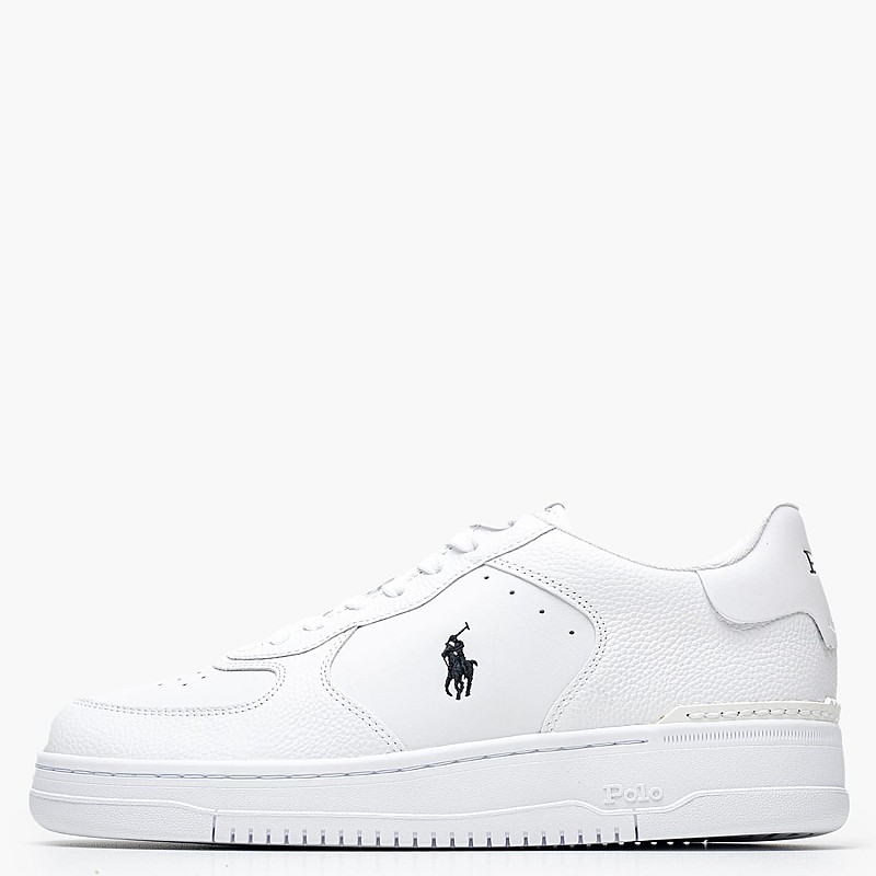 Men Casual Shoes Masters.Skw White Leather Ralph Lauren